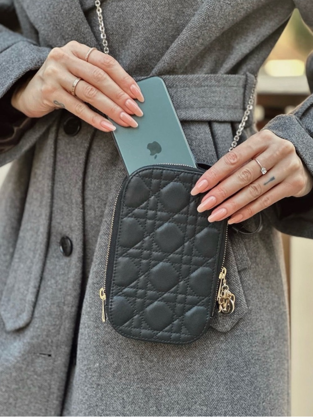Lady Dior Call’In Dior Phone Holder - Picture 12 of 13